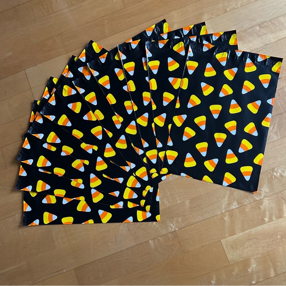 10 Count - 10x13 Polymailers (CANDY CORN) - Picture 10 of 10